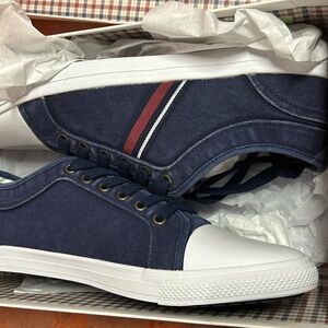 Ben Sherman Madison Ox Mens Size 10 Navy Canvas Casual Lifestyle Shoes Sneakers